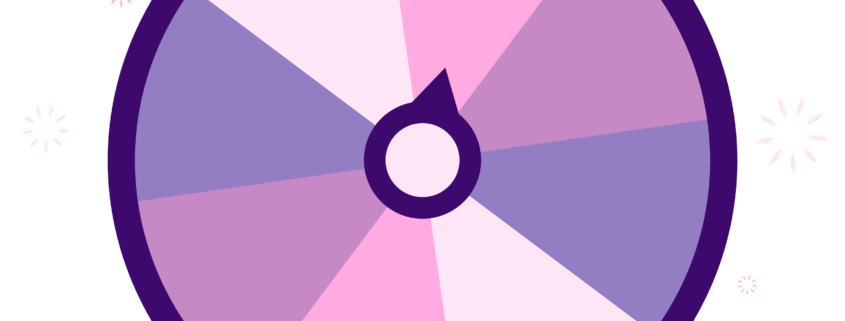 Wheel of luck or fortune illustration. Vector illustration. Online casino background.